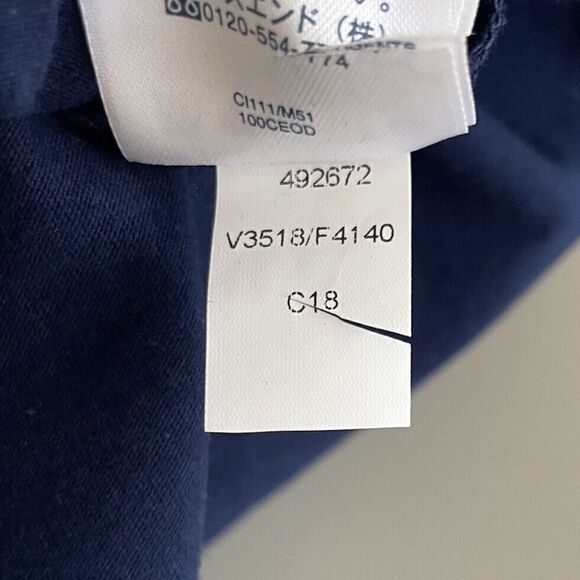 LANDS END Womens Navy Blue Cotton Jersey Swim Cover-Up Dress NEW Embellished S - Picture 9 of 9